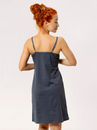 Женская сорочка для беременных "Бьюти" / Тёмно-серый арт. к1353тс