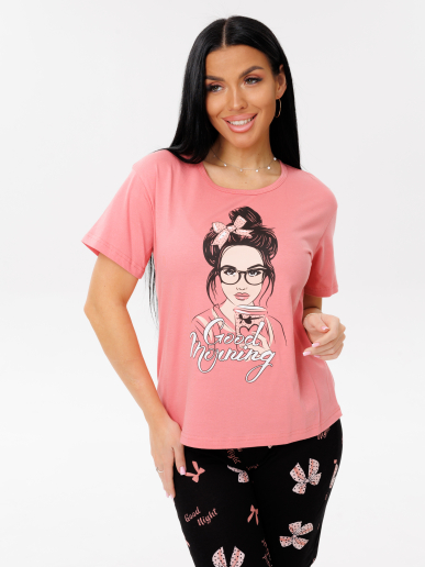 Женская пижама П-34(К) / Розовый (девушка)