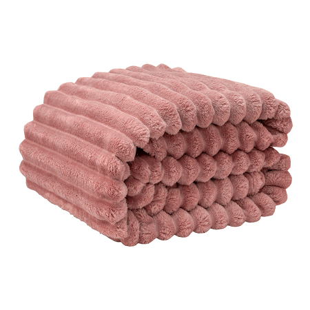 Покрывало  Happy Family велсофт Волна г/к №21 брусничный