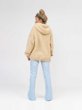 Женская толстовка мод.1770/3 (оверсайз) / Молочный