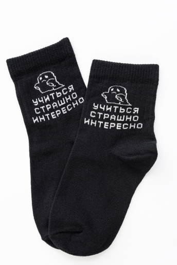 Носки стандарт женские Мчу на учебу (набор 3 пары) / черный