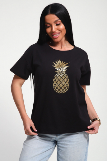 Женская футболка 85655 / черный