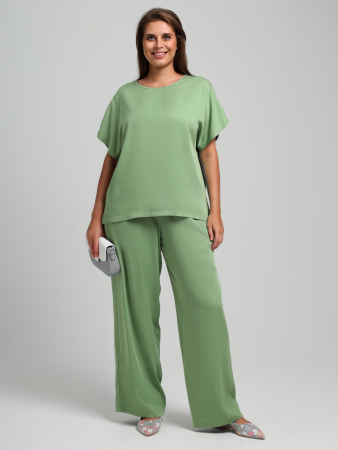 Женская блузка Летний драйв-4 / зеленый