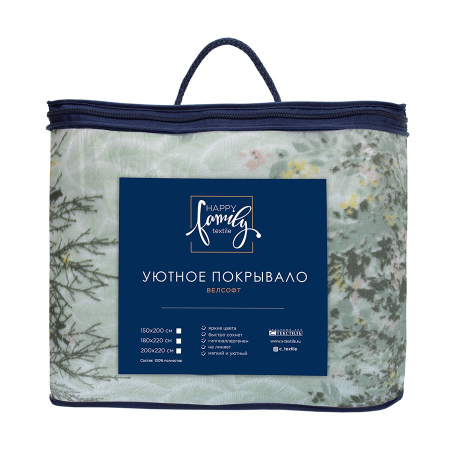 Покрывало Happy Family велсофт Флора