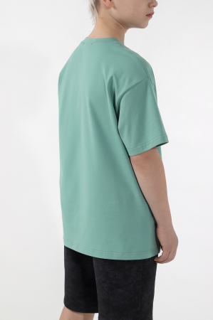 Детская футболка для мальчика Леон-3 / зеленый