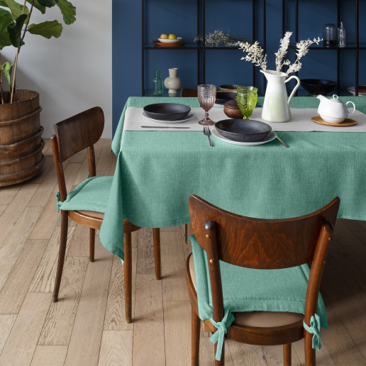 Скатерть рогожка "Волшебная Ночь" / Аквамарин