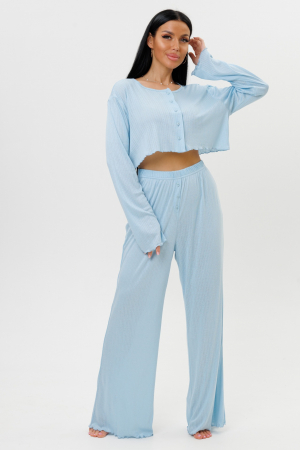 Женская пижама с брюками 2244/3 / Голубой