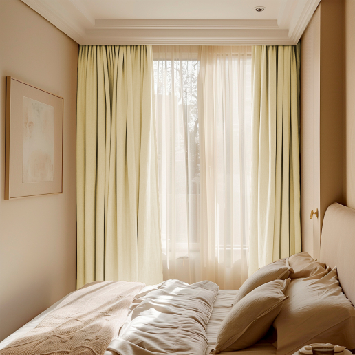 Комплект штор "Волшебная Ночь" Бархатный Блэкаут / Жасмин