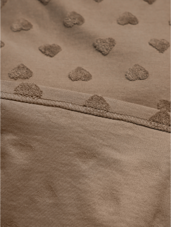 Женская футболка Ирбис / Махра, кофе сердечки