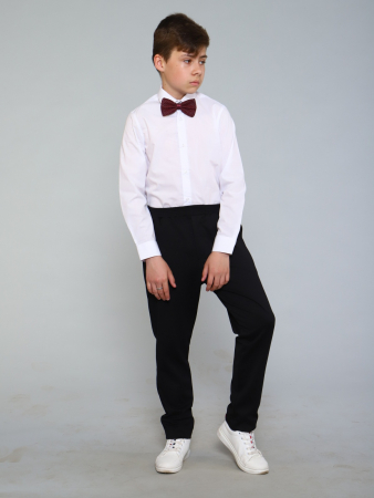 Детская рубашка "Школьник" / Белый