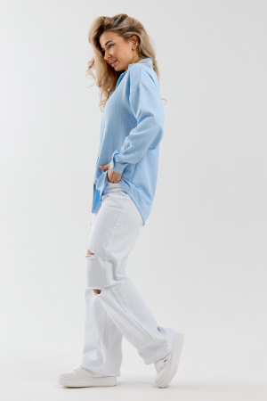 Женская рубашка 36987 / голубой