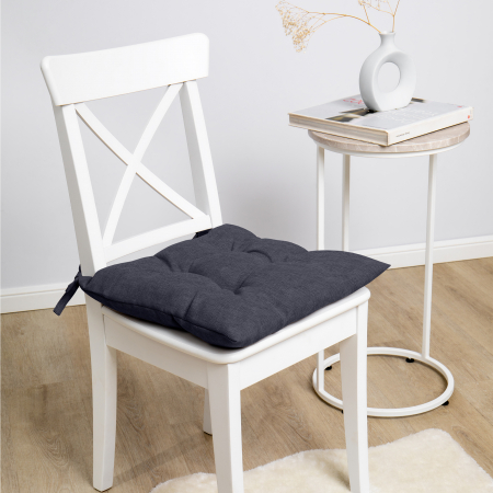 Подушка для стула "Волшебная Ночь" с тафтингом 40/40 Индиго