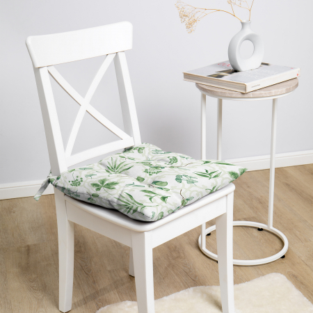 Подушка для стула "Самойловский текстиль" с тафтингом 40/40 Дендра