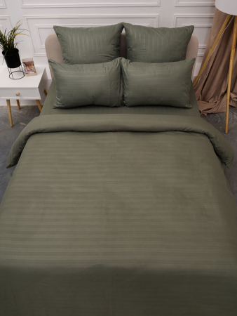 Пододеяльник микрофибра страйп / Хаки