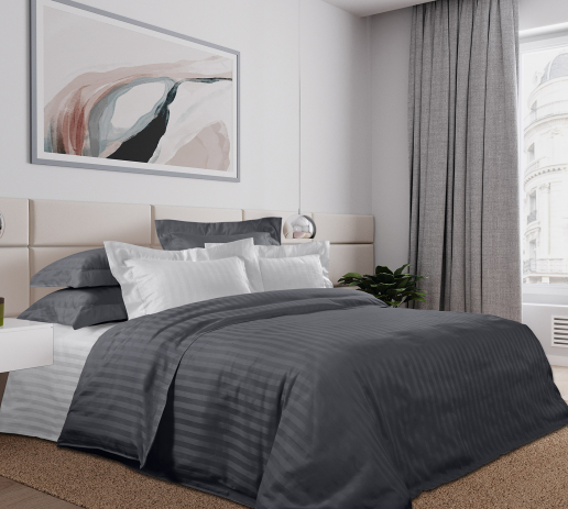 Постельное белье страйп-сатин ТМ Legends / Полночь