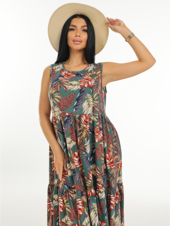 Женский сарафан Нежность / Изумруд