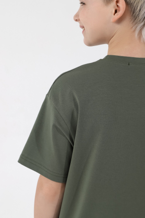 Детская футболка для мальчика Леон-3 / хаки