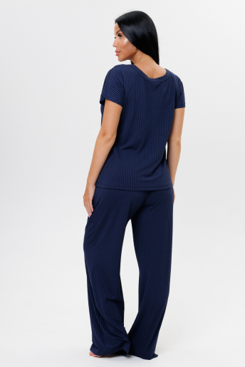 Женский костюм с брюками 2217/2 / Темно-синий