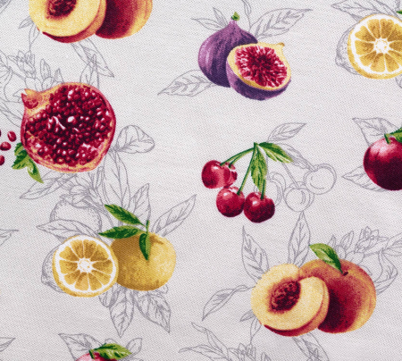 Скатерть рогожка / Спелые фрукты 1