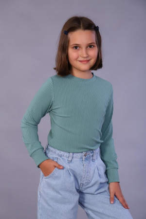 Лонгслив детский Лойс / мята