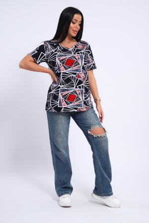 Женская футболка 35888 / темно-синий