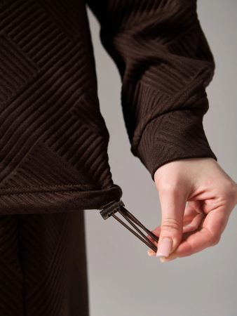 Женский костюм "Жаккард" 2450-Жак / Шоколадный