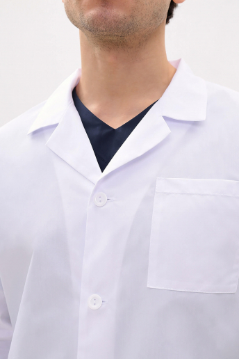 Халат медицинский мужской 5-87-01-5 / Тиси Белый