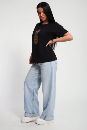 Женская футболка 85655 / черный