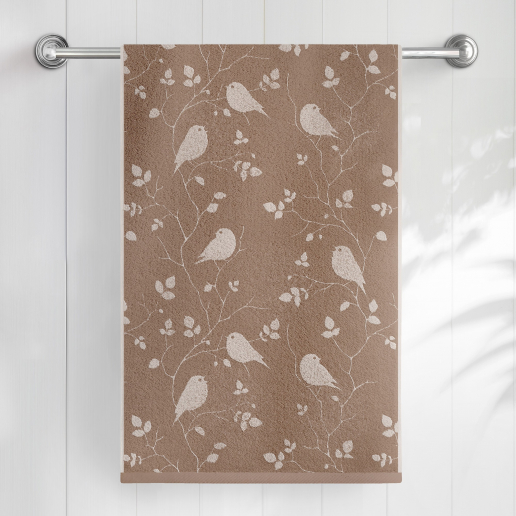 Махровое полотенце "Самойловский Текстиль" Форест / синички