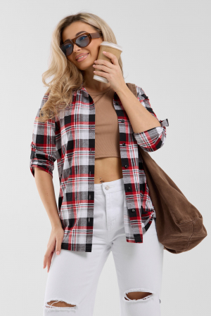 Женская рубашка 36988 / красный