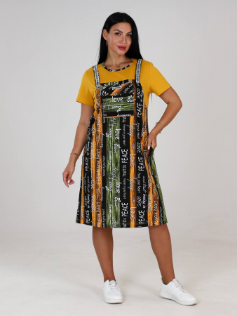 Женское платье СТРАЙК ПлК-52 / Гармония горчица