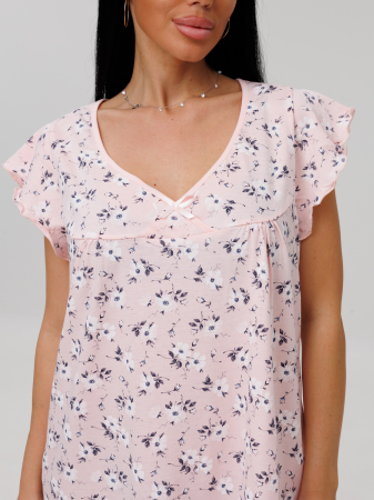 Женская сорочка Сор-71(К) / Розовый (цветы)