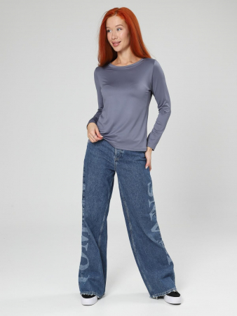 Женский лонгслив Энкар / серый