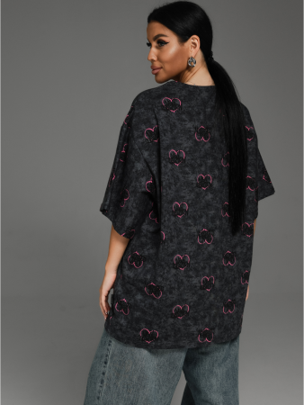 Женская футболка Ирбис / Графит