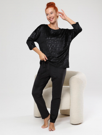 Женский костюм Вениса-Жаккард / черный