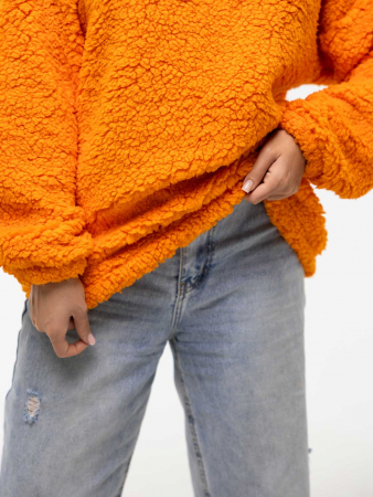 Женская толстовка мод.1770/6 (оверсайз) / Оранжевый