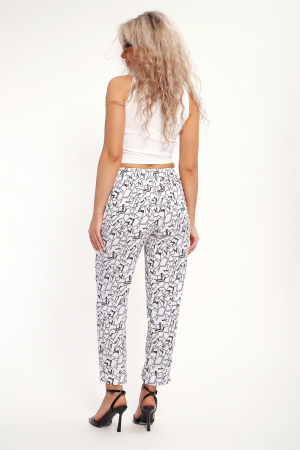 Женские брюки 32831 / черно-белый