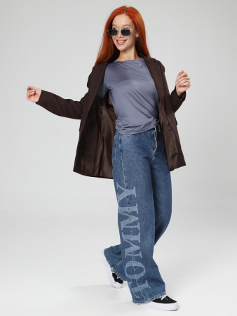 Женский лонгслив Энкар / серый