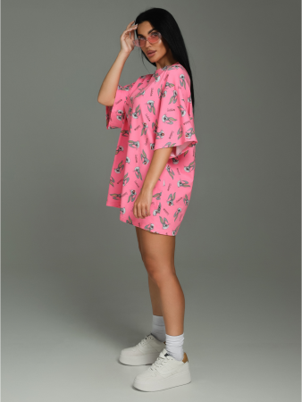 Женская футболка Ирбис / Розовый