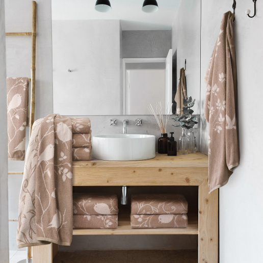 Махровое полотенце "Самойловский Текстиль" Форест / синички