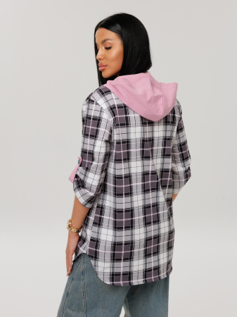 Женская туника Т-189(К) / Серый (клетка)