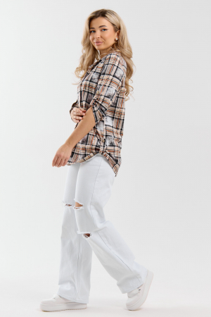 Женская рубашка 36989 / оранжевый