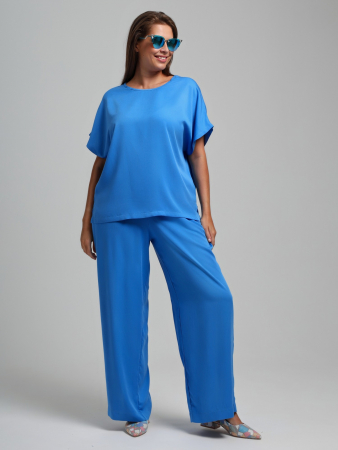 Женская блузка Летний драйв-4 / голубой