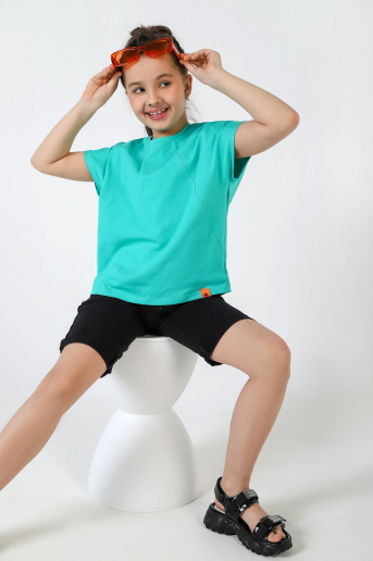 Футболка для девочки Гретта-1 / Ментоловый