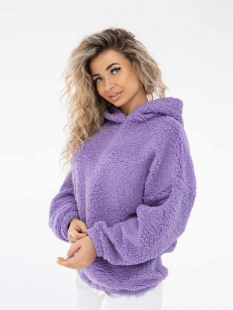 Женская толстовка мод.1770/5 (оверсайз) / Сиреневый