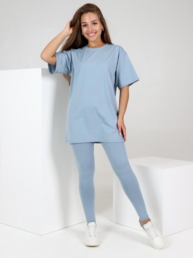 Женские леггинсы Лието / серо-голубой