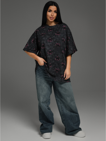 Женская футболка Ирбис / Графит