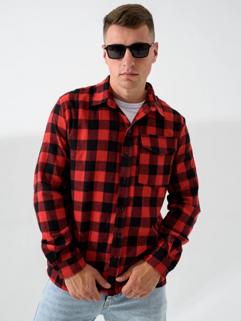 Мужская сорочка верхняя "Имидж" 2185-Ф / Красный