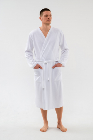 Халат мужской из махры Ренат / Белый