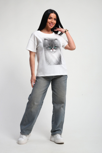 Женская футболка 85667 / белый